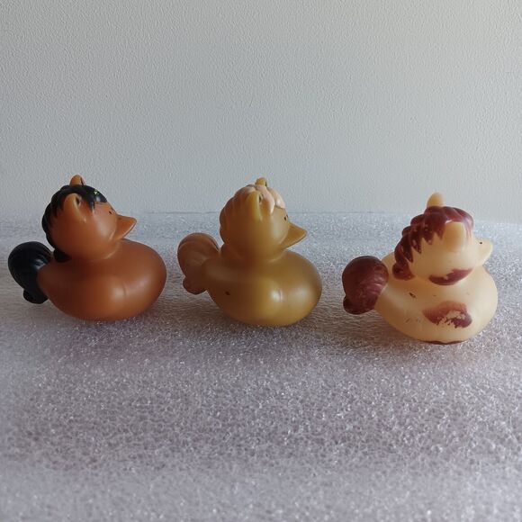 Lot of 3 Vintage Squeak Toy Oriental Trading Baby Rubber Animal - Picture 3 of 16